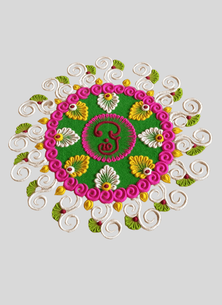 Pleasing Vibrant Rangoli