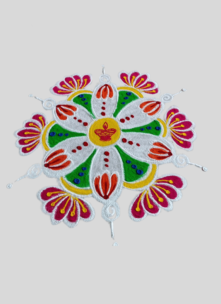 Splendid Vibrant Rangoli