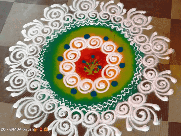 Comely Vrischika Sankranti Rangoli