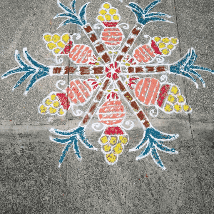 Hard Vrischika Sankranti Rangoli