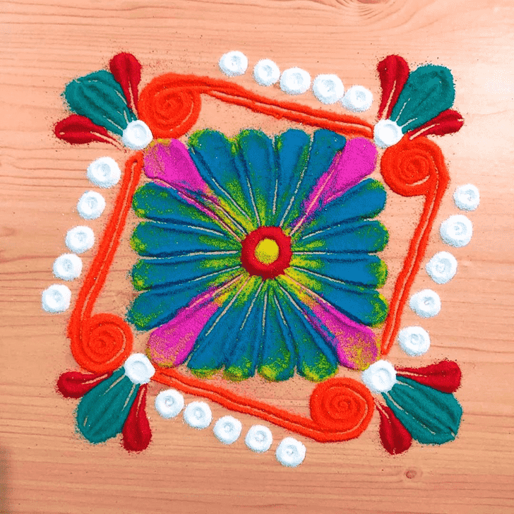 Elegant Vrischika Sankranti Rangoli