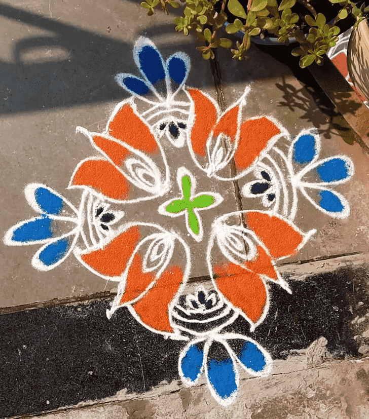 Fascinating Vrischika Sankranti Rangoli