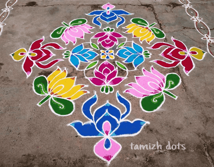 Good Looking Vrischika Sankranti Rangoli