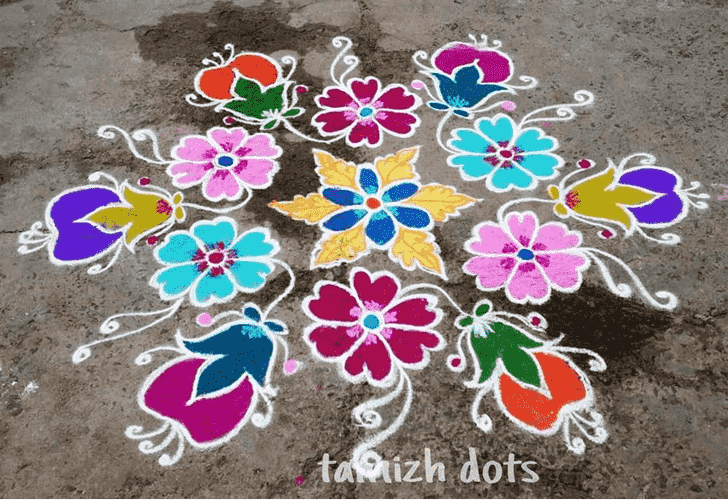 Awesome Vrischika Sankranti Rangoli