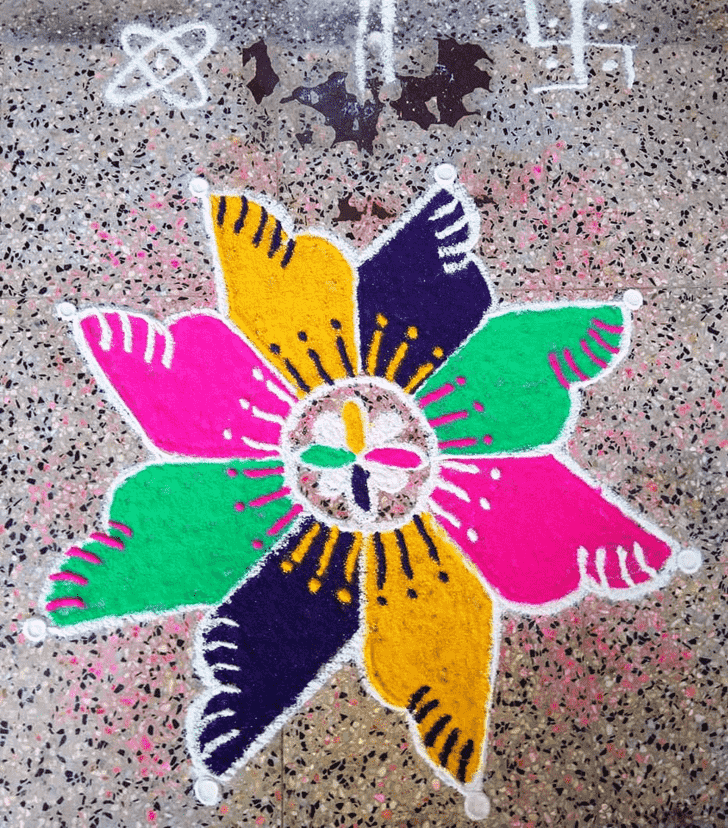 Magnetic Vrischika Sankranti Rangoli