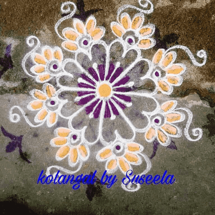 Radiant Vrischika Sankranti Rangoli