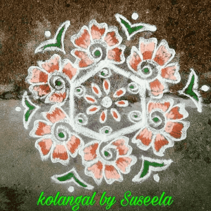 Ravishing Vrischika Sankranti Rangoli