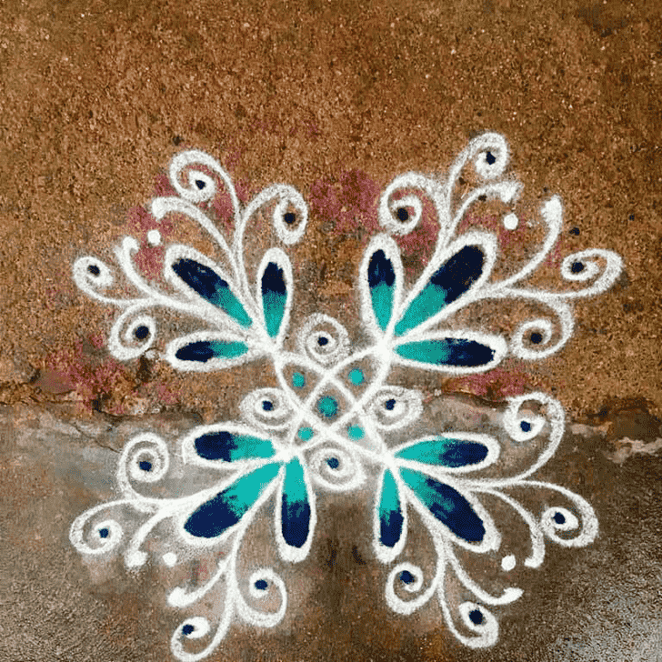 Refined Vrischika Sankranti Rangoli