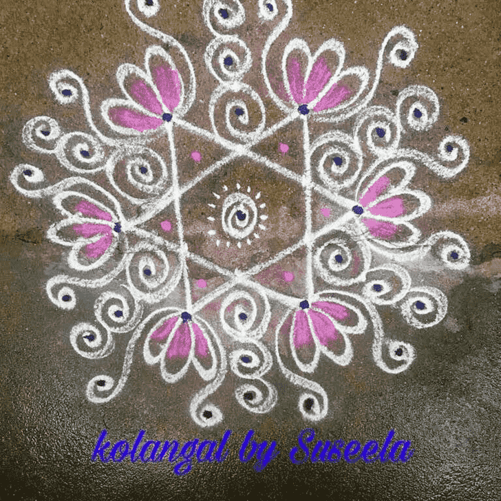 Resplendent Vrischika Sankranti Rangoli