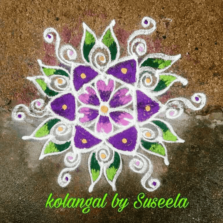 Superb Vrischika Sankranti Rangoli