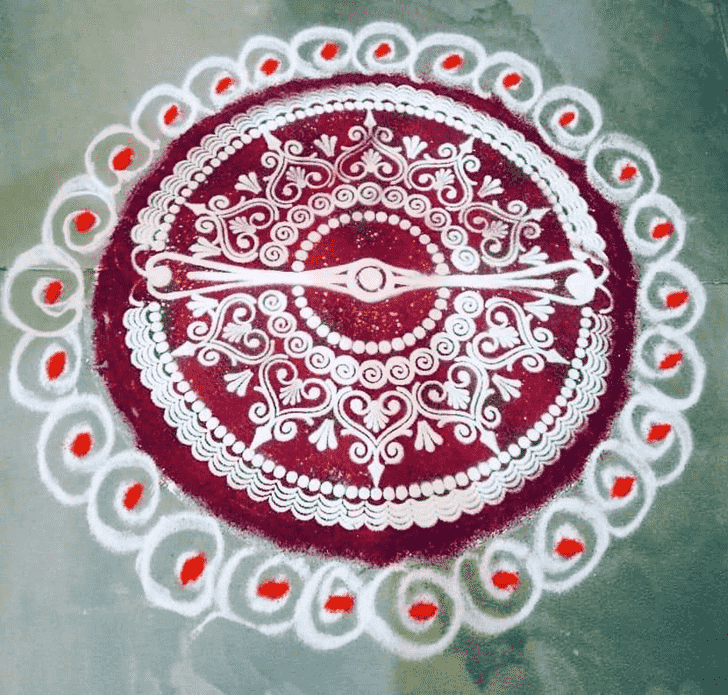 Vrishabha Sankranti Rangoli