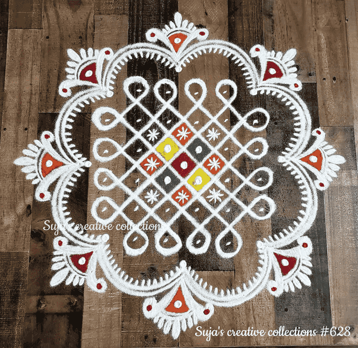 Good Looking Vrishabha Sankranti Rangoli