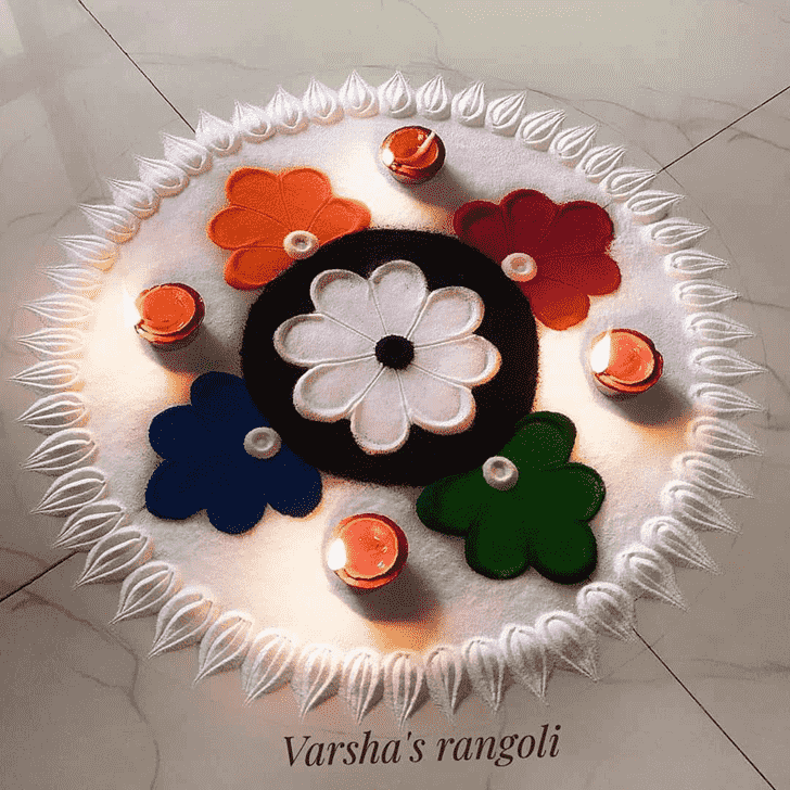 Gorgeous Vrishabha Sankranti Rangoli