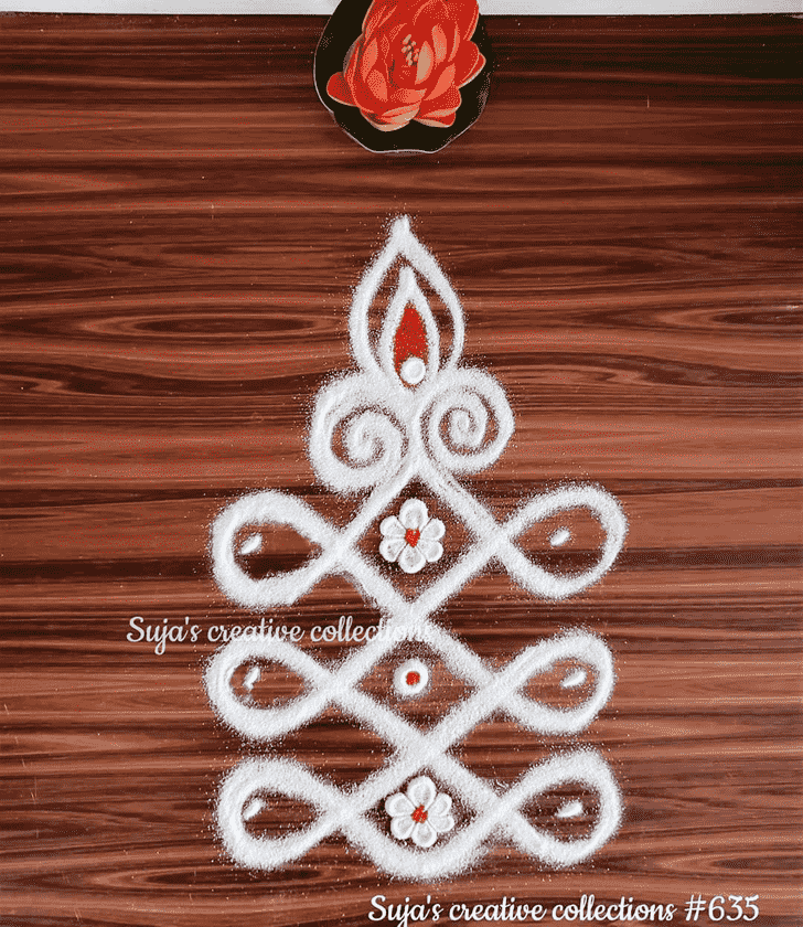 Graceful Vrishabha Sankranti Rangoli