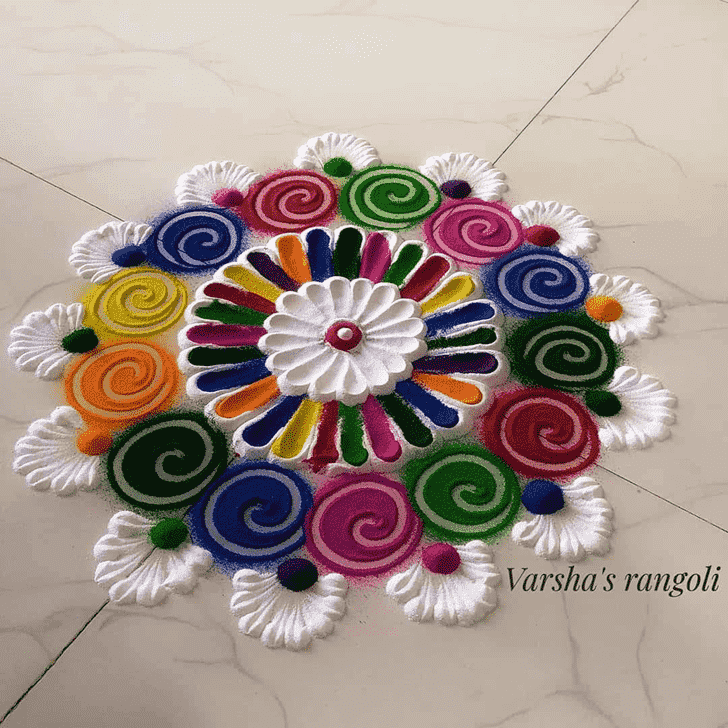 Ideal Vrishabha Sankranti Rangoli