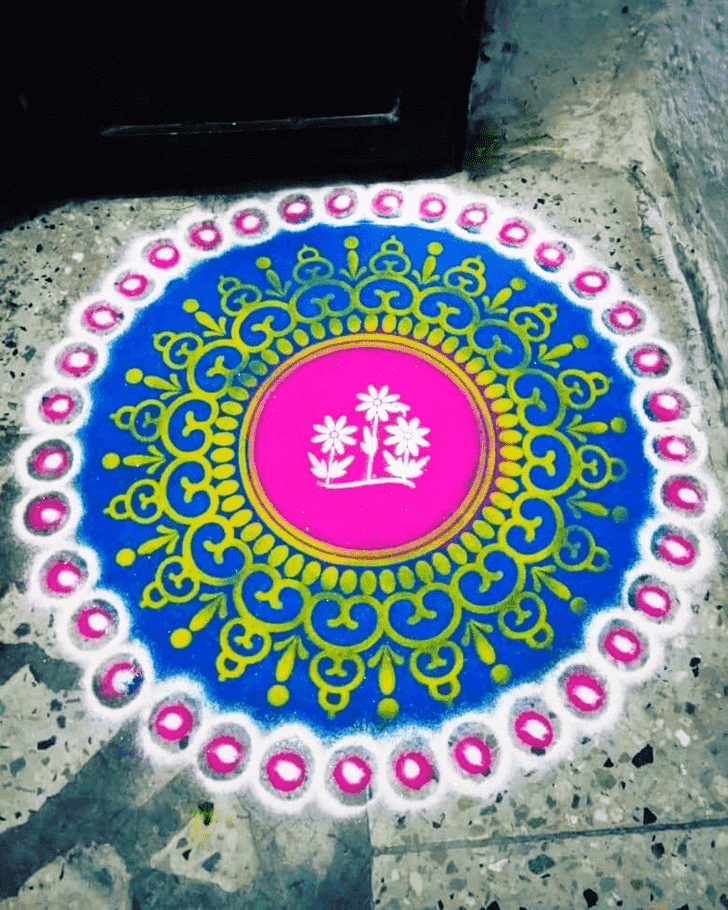 Mesmeric Vrishabha Sankranti Rangoli