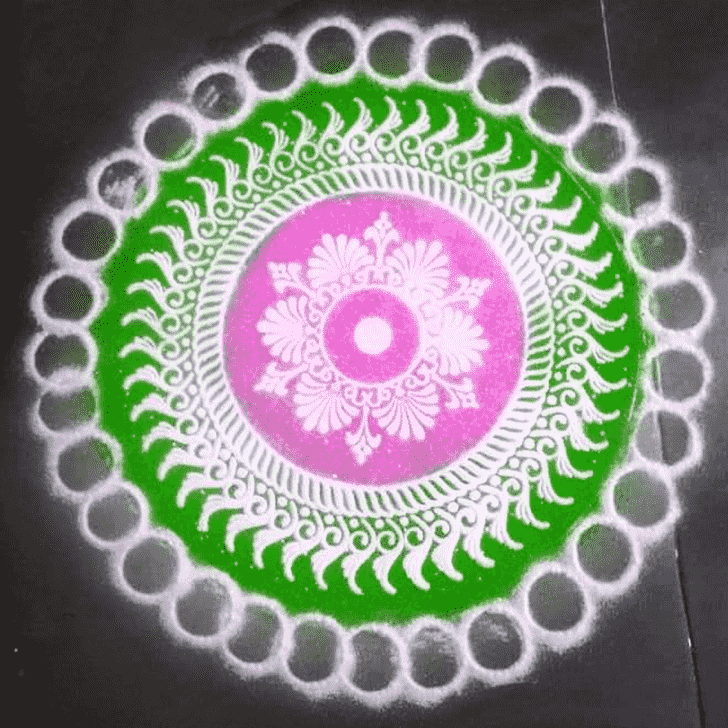 Splendid Vrishabha Sankranti Rangoli