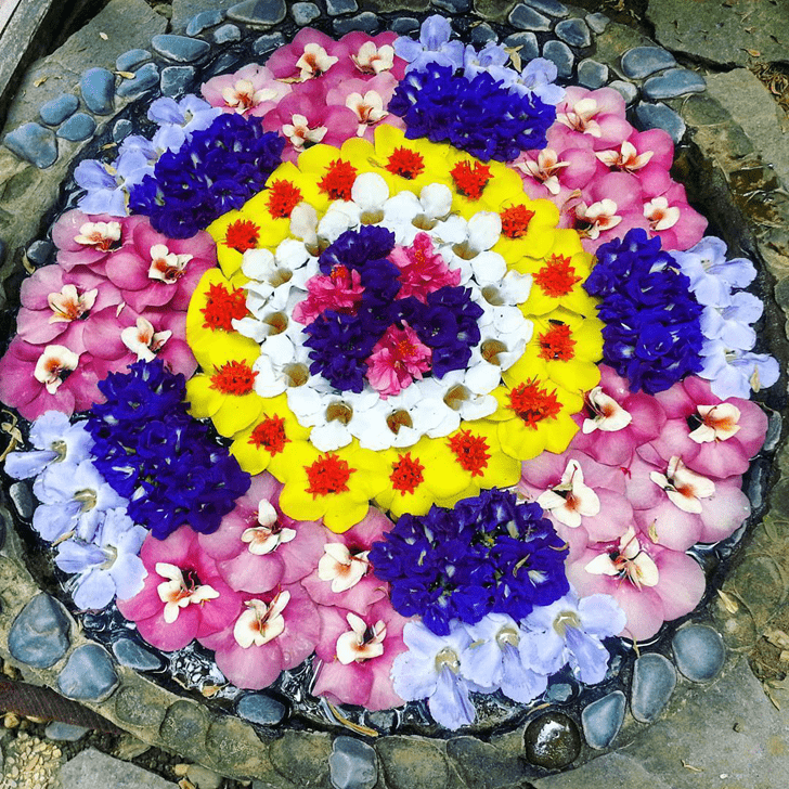 Fetching Water Rangoli