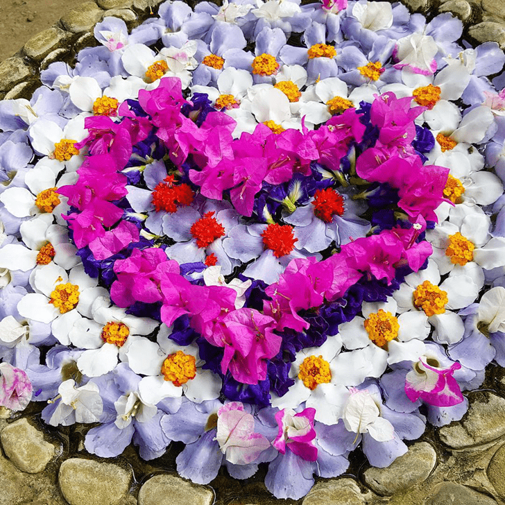 Gorgeous Water Rangoli