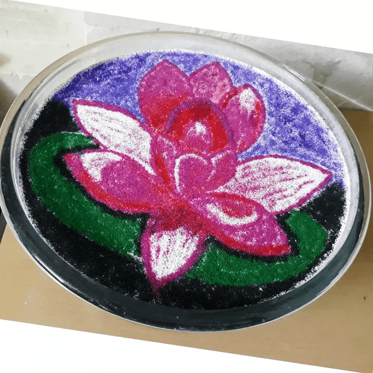 Marvelous Water Rangoli