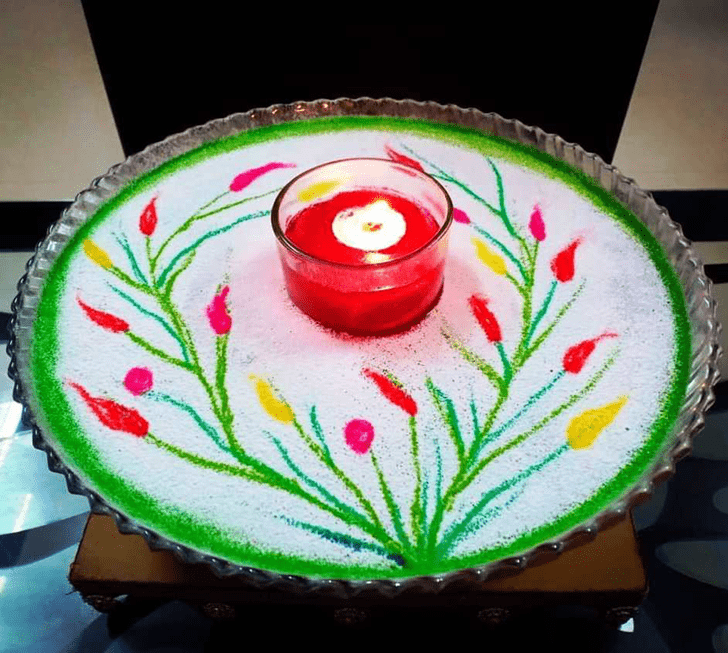 Superb Water Rangoli