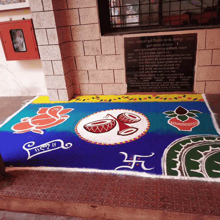 Comely Wedding Rangoli