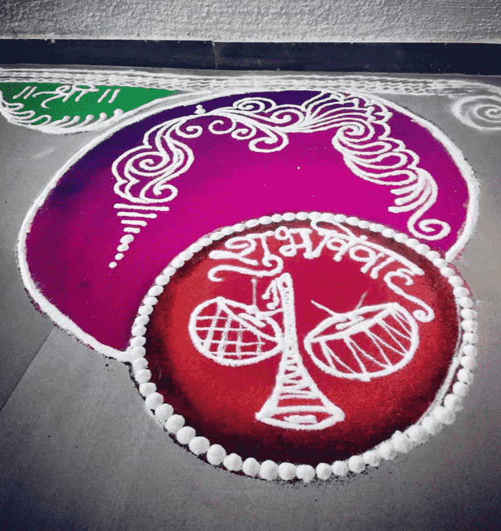 Delightful Wedding Rangoli