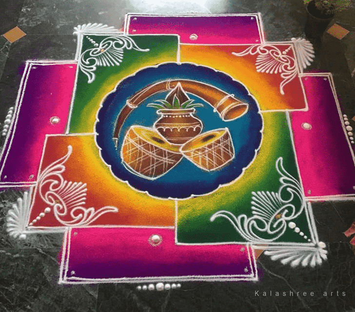 Enticing Wedding Rangoli