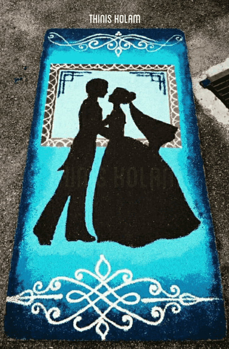 Fair Wedding Rangoli