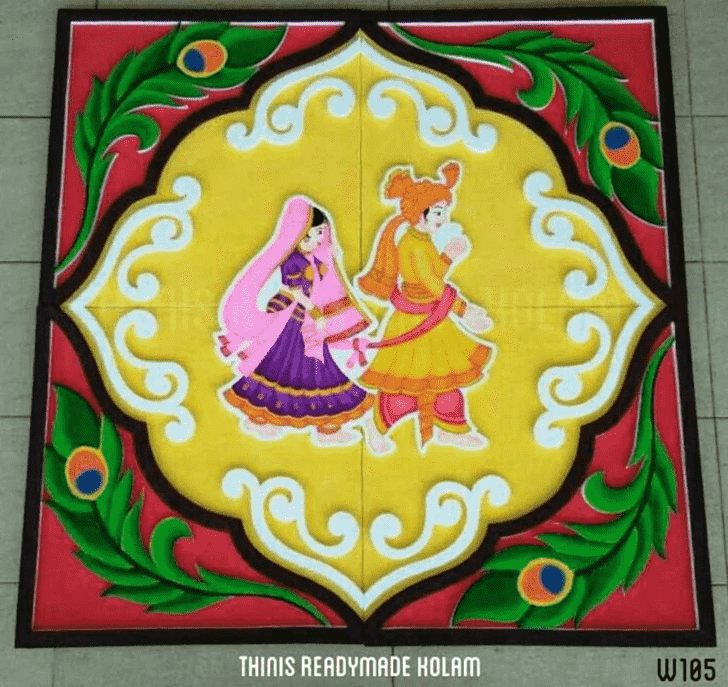 Fascinating Wedding Rangoli