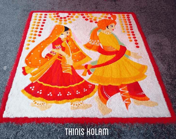 Grand Wedding Rangoli