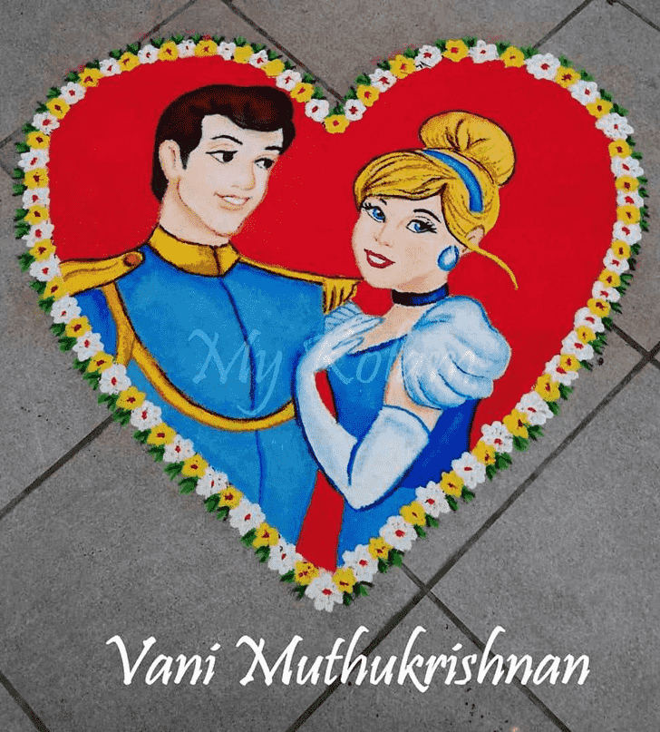 Inviting Wedding Rangoli