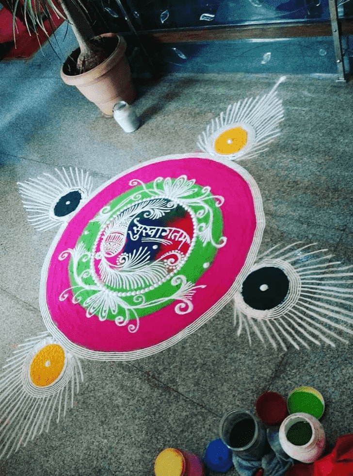 Magnetic Wedding Rangoli