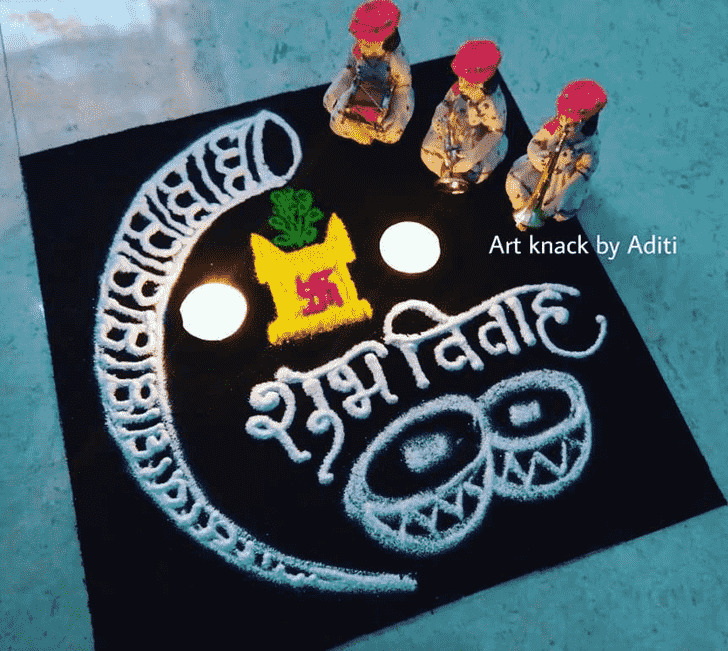 Pleasing Wedding Rangoli