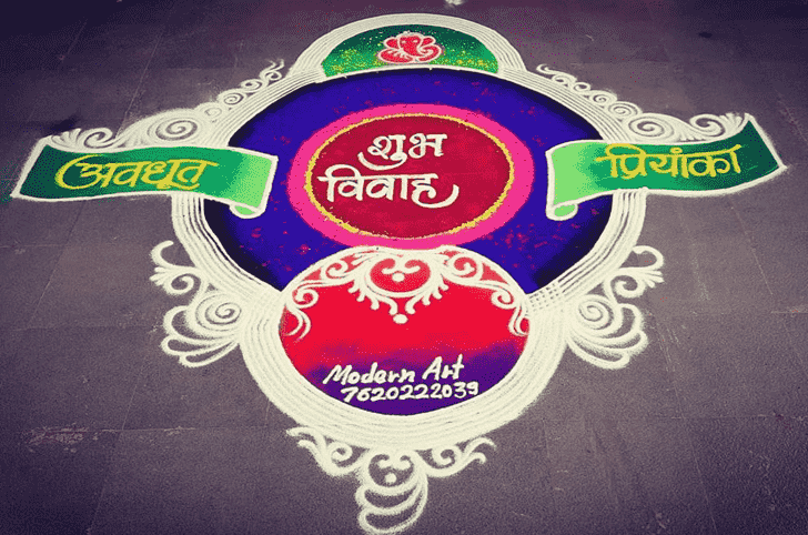 Ravishing Wedding Rangoli