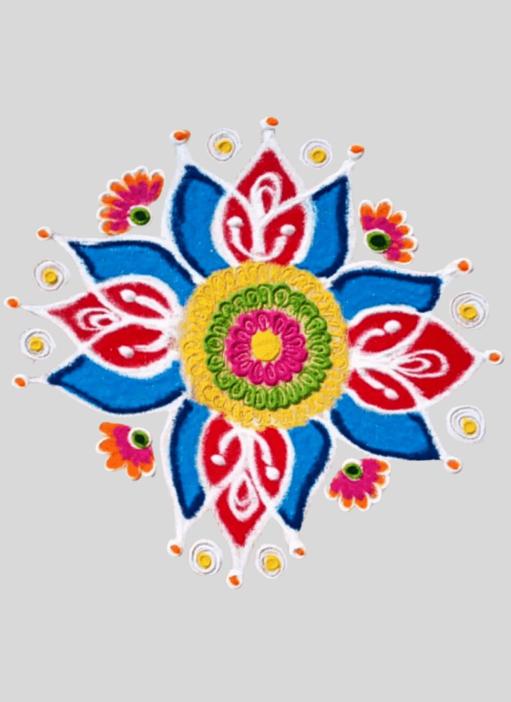 Grand Winter Rangoli