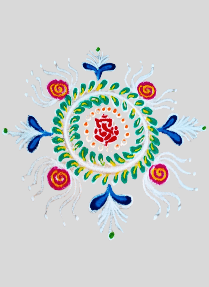 Marvelous Winter Rangoli