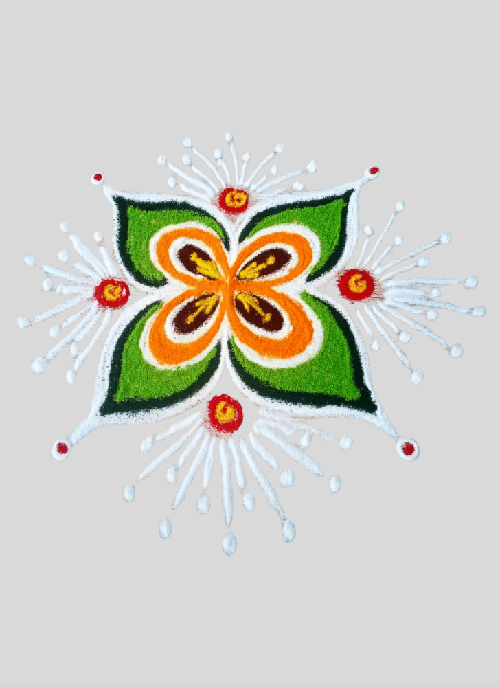 Mesmeric Winter Rangoli