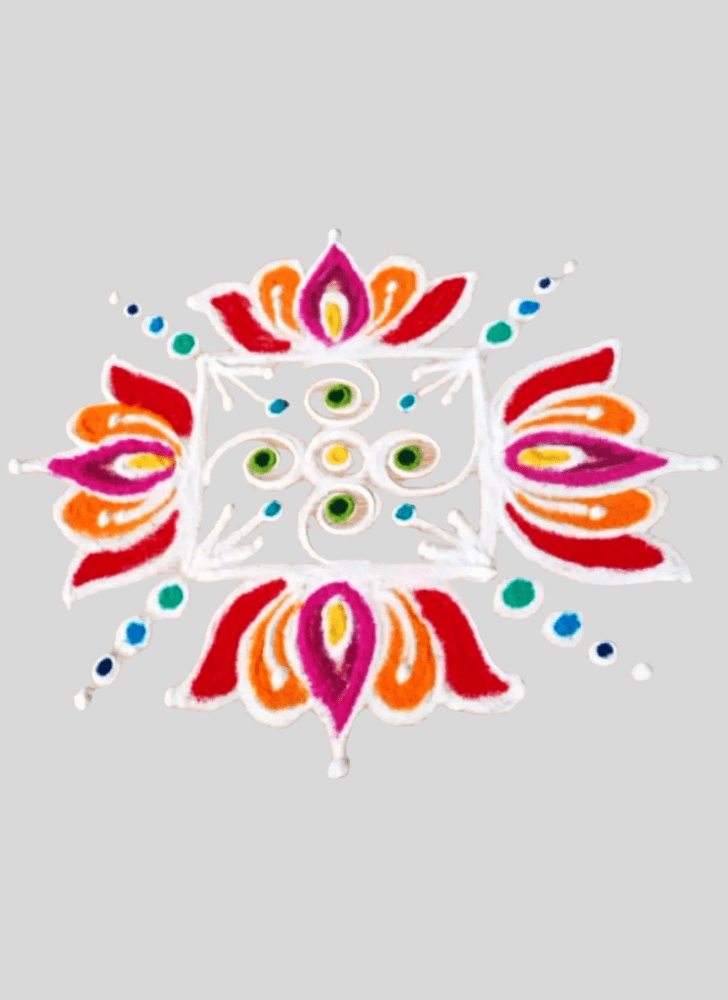 Pretty Winter Rangoli