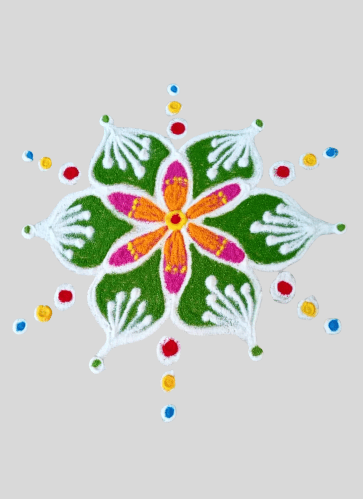 Ravishing Winter Rangoli