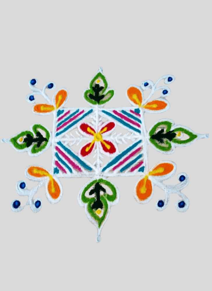 Refined Winter Rangoli