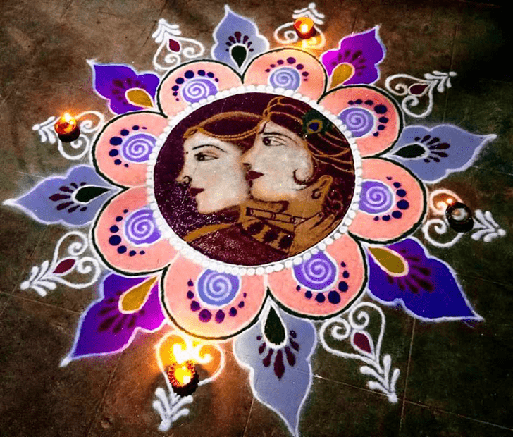 Slightly Woman Rangoli