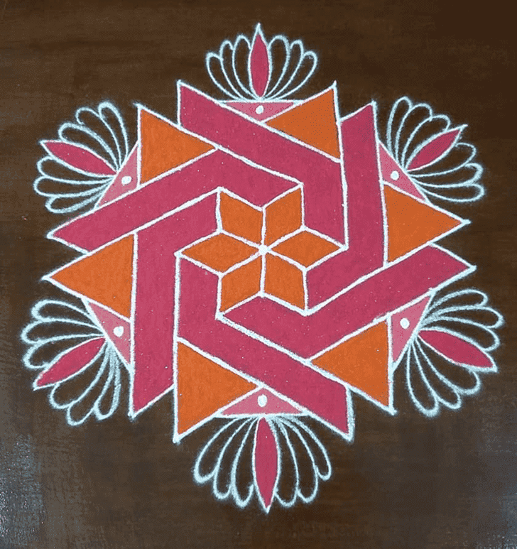 Fine Yamuna Chhath Rangoli