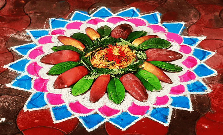 Awesome Yamuna Chhath Rangoli