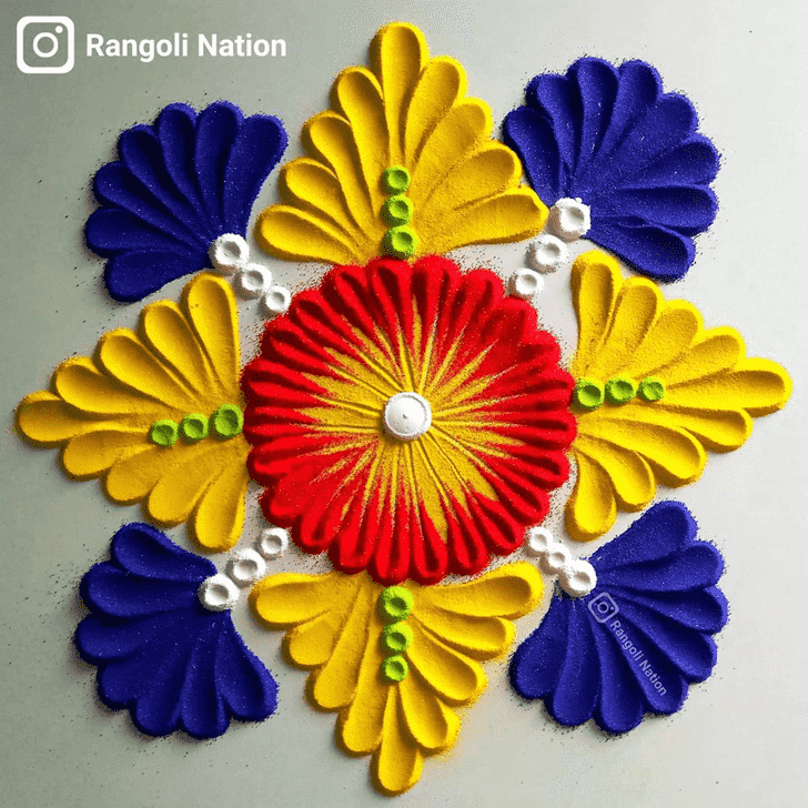 Yellow Rangoli