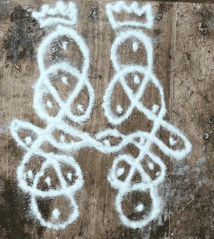 Captivating Yogini Ekadashi Rangoli