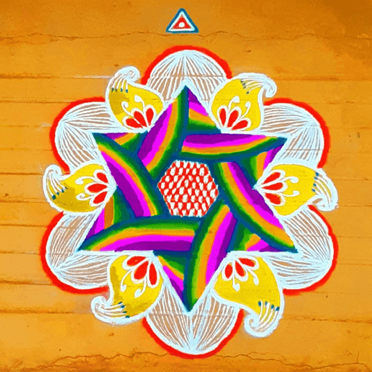 Comely Yogini Ekadashi Rangoli