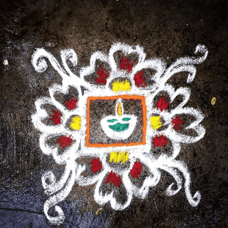 Fascinating Yogini Ekadashi Rangoli