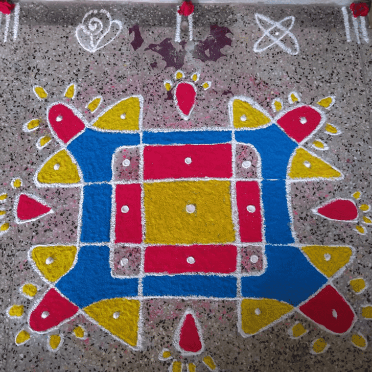 Inviting Yogini Ekadashi Rangoli