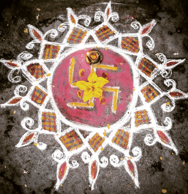 Nice Yogini Ekadashi Rangoli